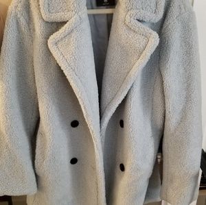 Light Blue Teddy Coat